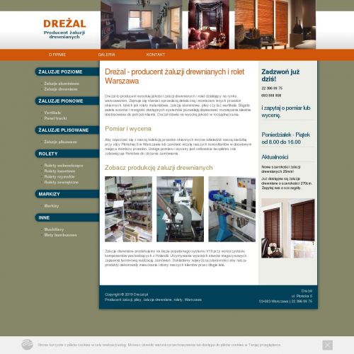 Żaluzje drewniane marki - Ząbki