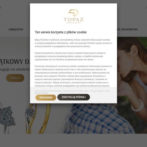 Pierścionki z szafirem i brylantami