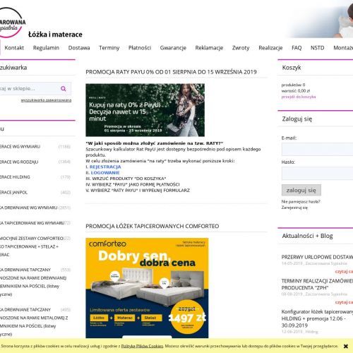 Łóżko tapicerowane 160/200 w Krakowie