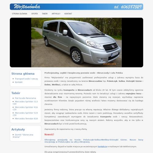 Wynajem busa ustrzyki