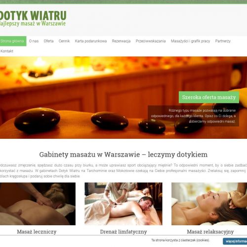 Voucher na masaż Warszawa