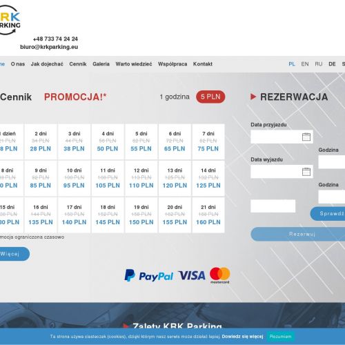 Balice parking krótkoterminowy - Kraków