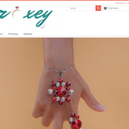 Naszyjnik ślubny z kryształkami swarovskiego