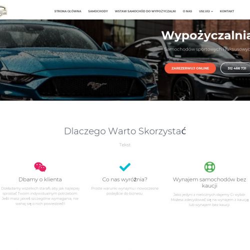 Warszawa - wypożyczalnia aut sportowych łódź