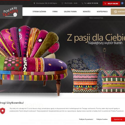 Tkaniny obiciowe hurtownia