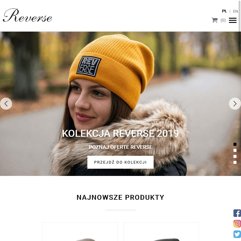 Łódź - kaszmirowa czapka damska