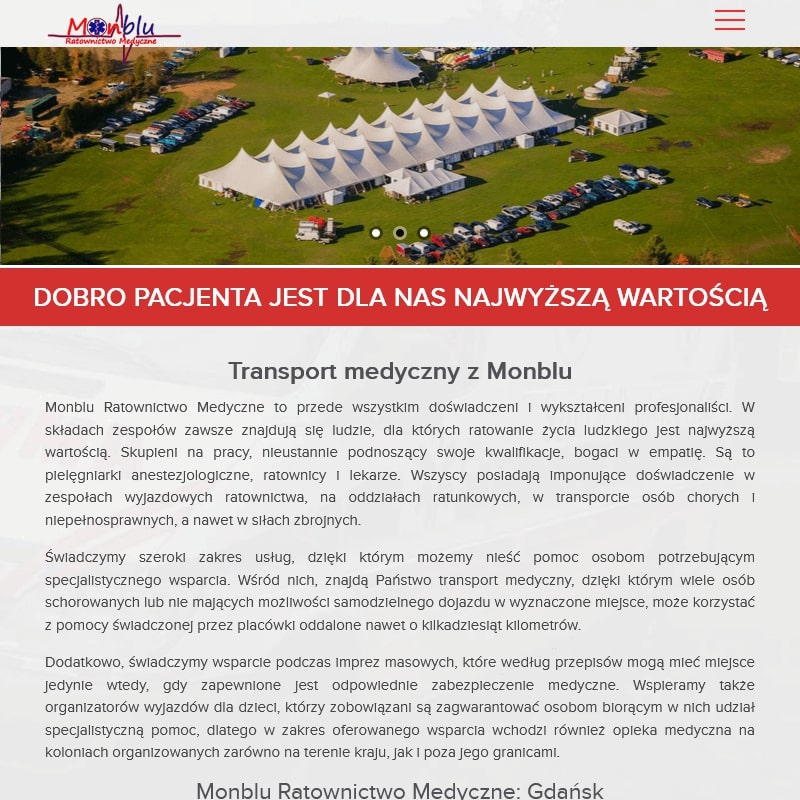 Gdynia - transport sanitarny na rehabilitację