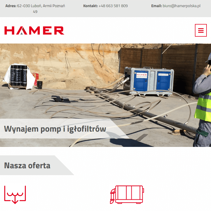 Odwodnienie wykopów punktowych