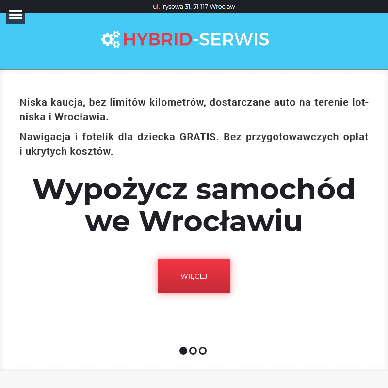 Wypożyczalnia samochodów hybrydowych tanio - Wrocław