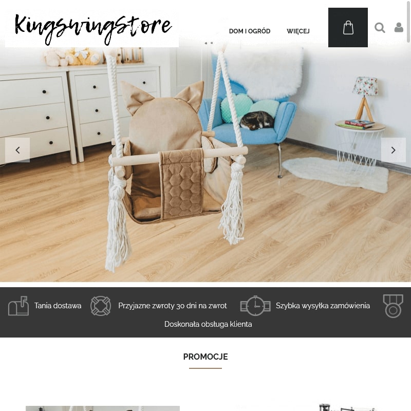 Huśtawka pokojowa dziecięca