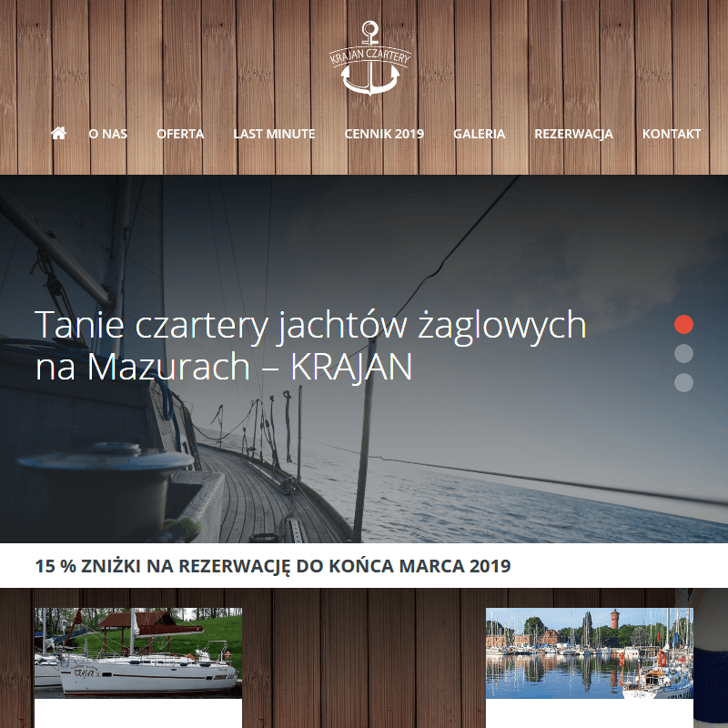 Wynajem jachtów mazury w Giżycku