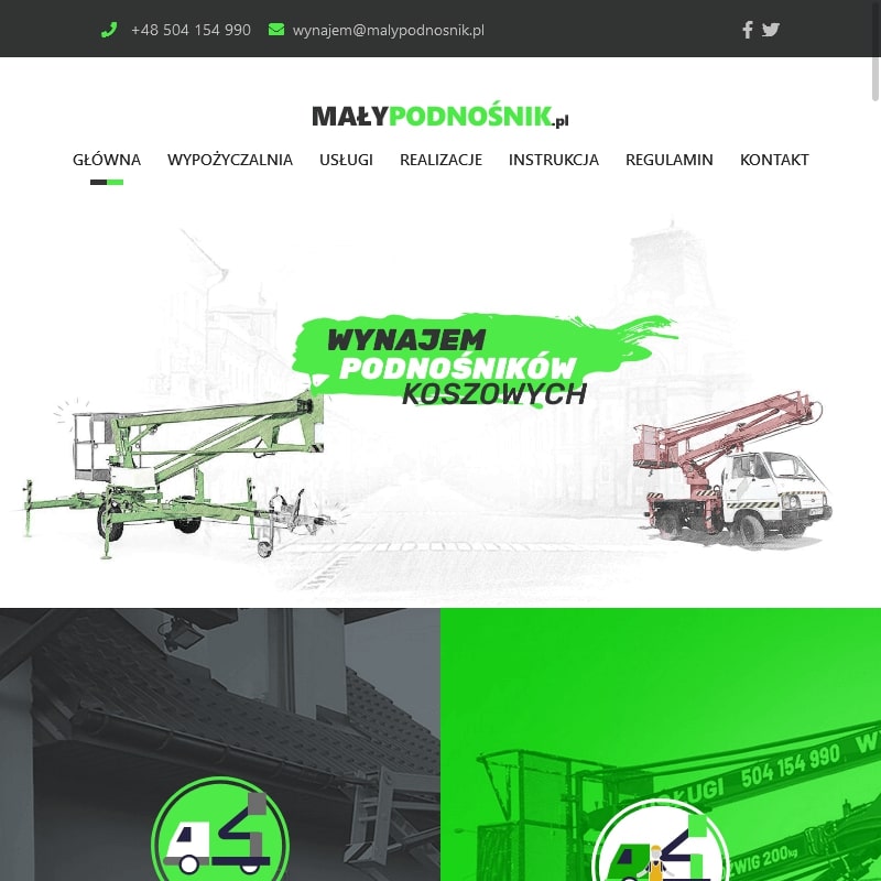 Usługi podnośnikiem koszowym cena - Piaseczno