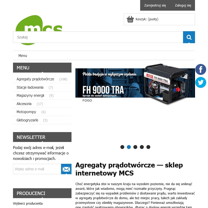 Agregaty prądotwórcze fogo