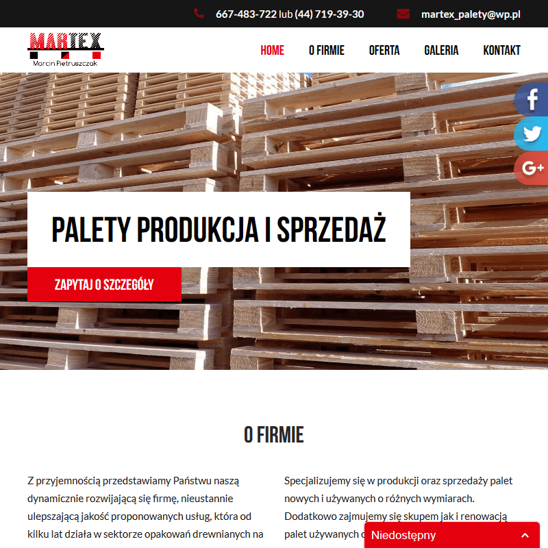 Palety euro sprzedaż