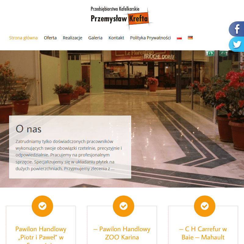 Gdańsk - układanie płytek ceramicznych na dużych powierzchniach